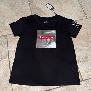 Armani Exchange I love you Shirt Size Extra Small XS